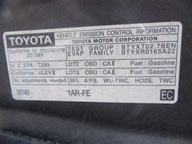2011 Toyota Venza Gray 2.7L AT 2WD #Z22809